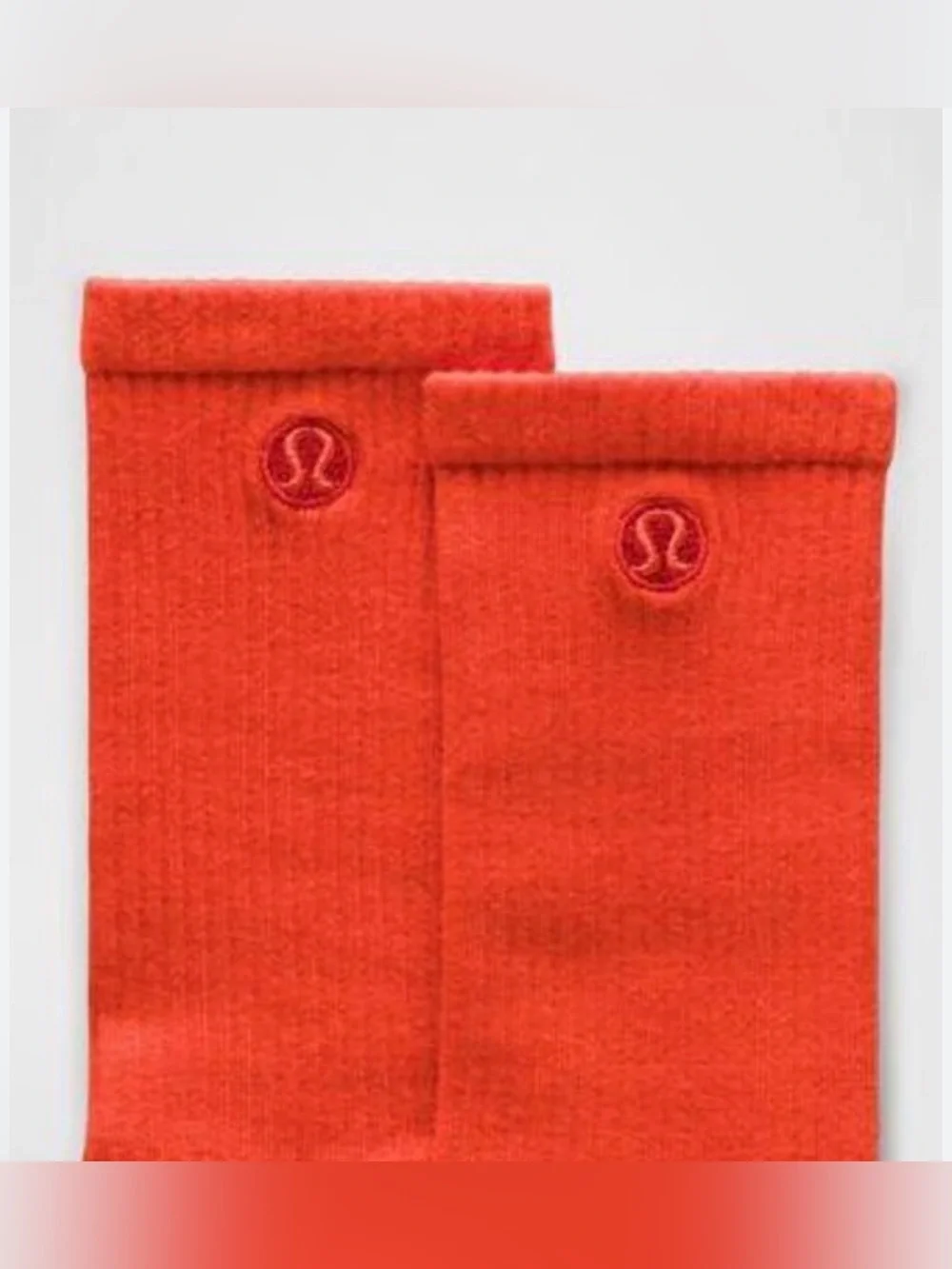 Lululemon Daily Essentials Crew Socks Cherry Ember